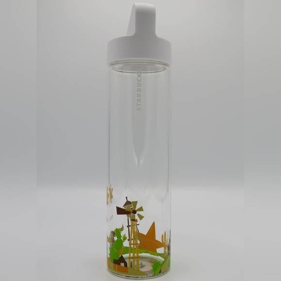 ♥️ 💙 NWT Starbucks You Were Here - Texas 18.5 fl oz glass water bottle - Picture 2 of 3